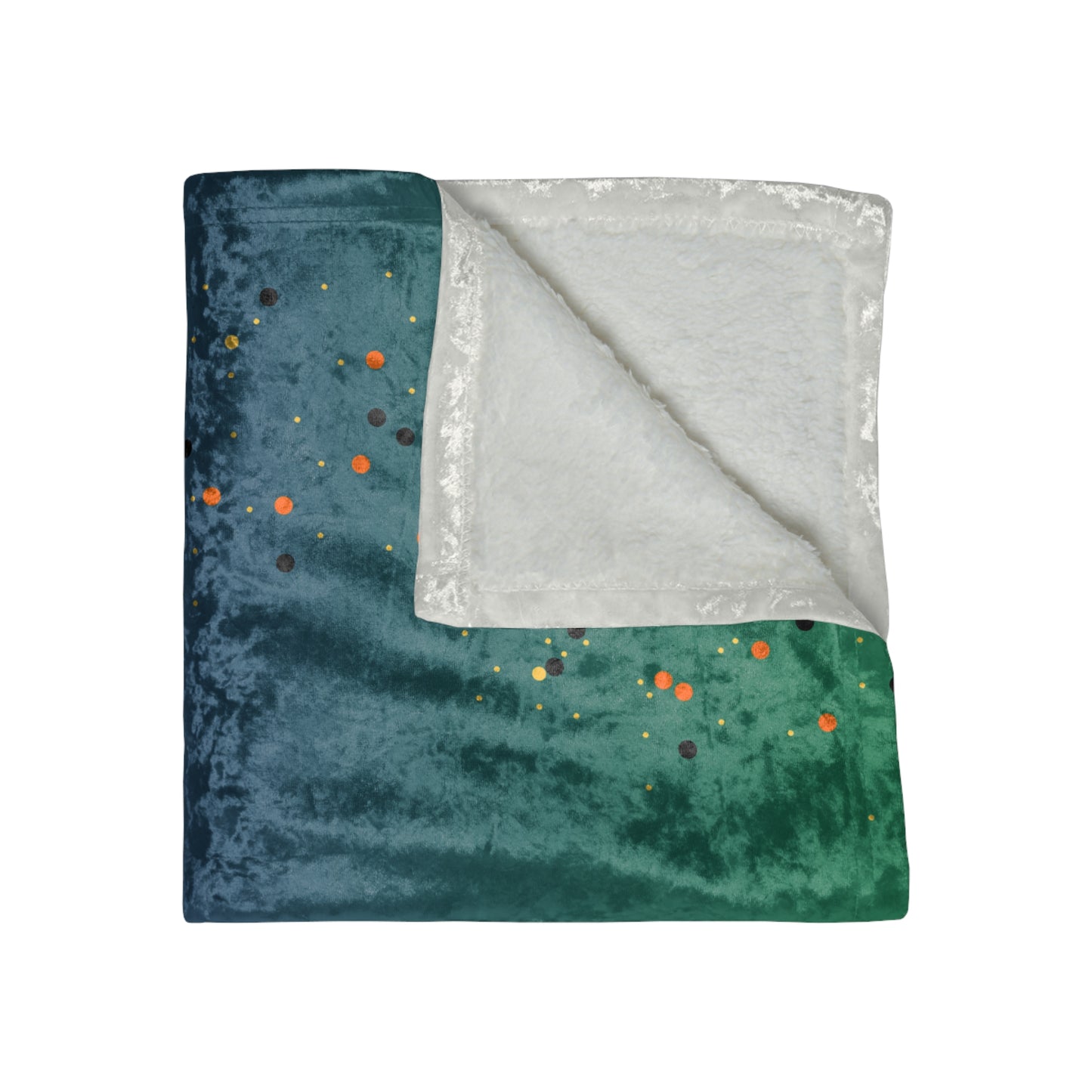 π€β¨ Haunted Velvet Halloween Blanket β Crushed Velvet Throw with Spooky Gothic Design ππ