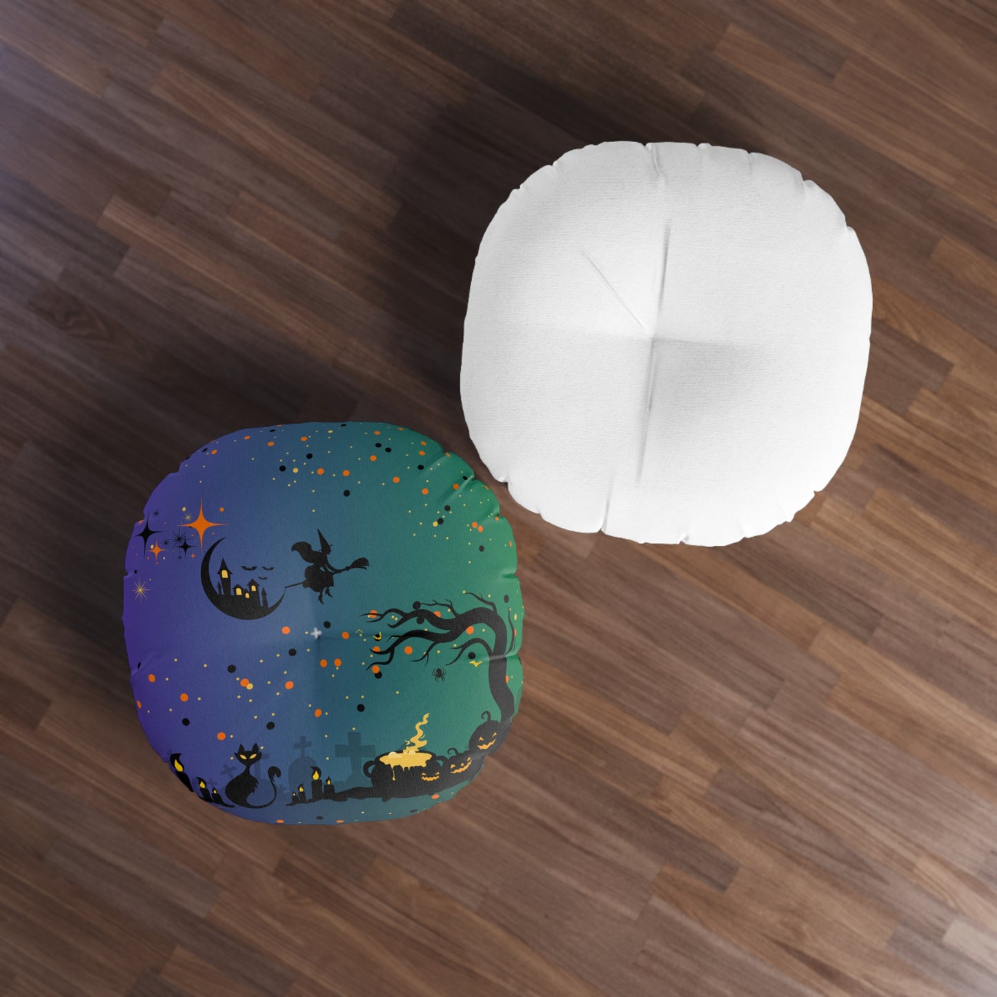 ππ€ Tufted Round Floor Pillow β Spooky Halloween Seating Cushion for Cozy & Stylish Home Vibes π»β¨