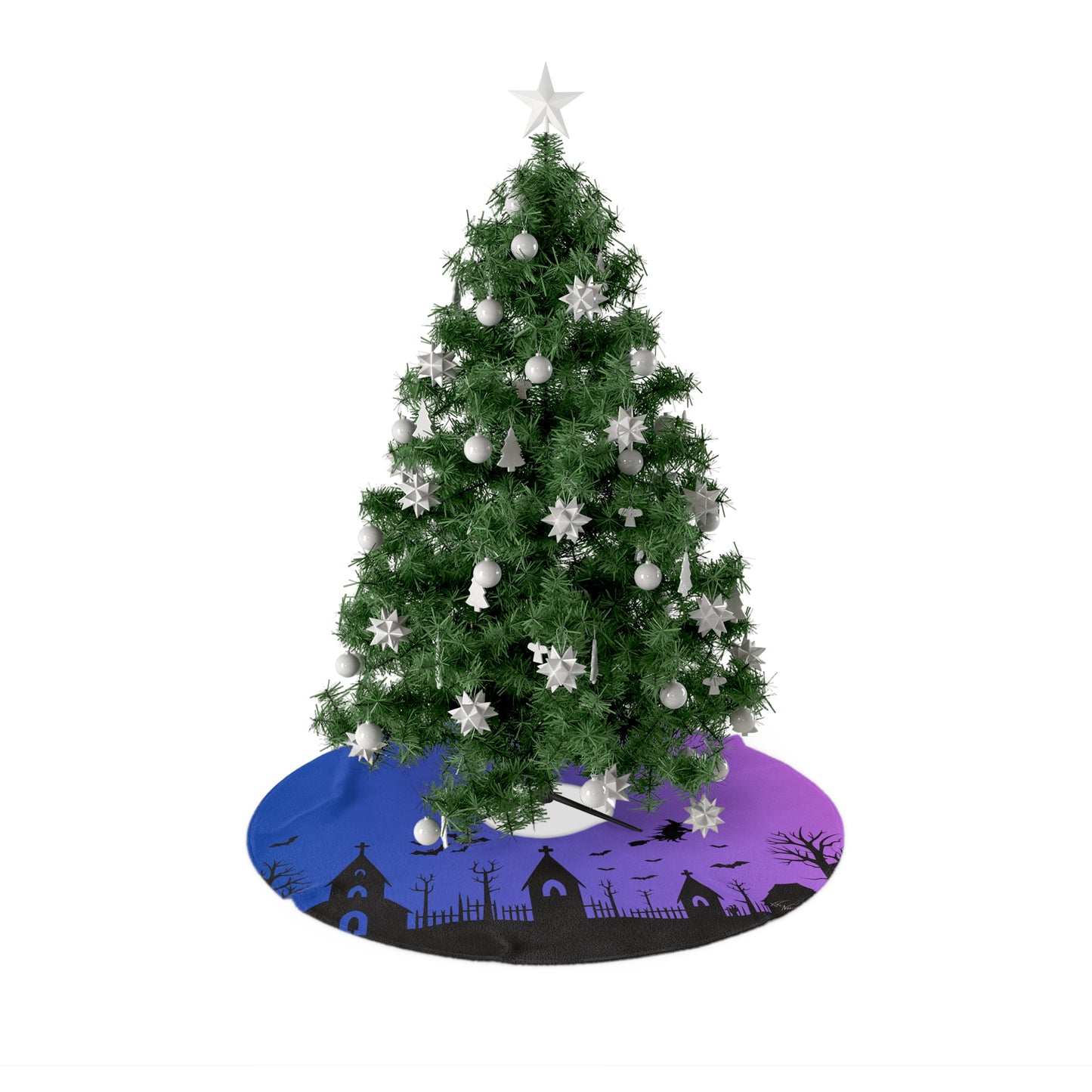 ππ¦ Haunted Graveyard Spooky Halloween Tree Skirt πΈοΈπ