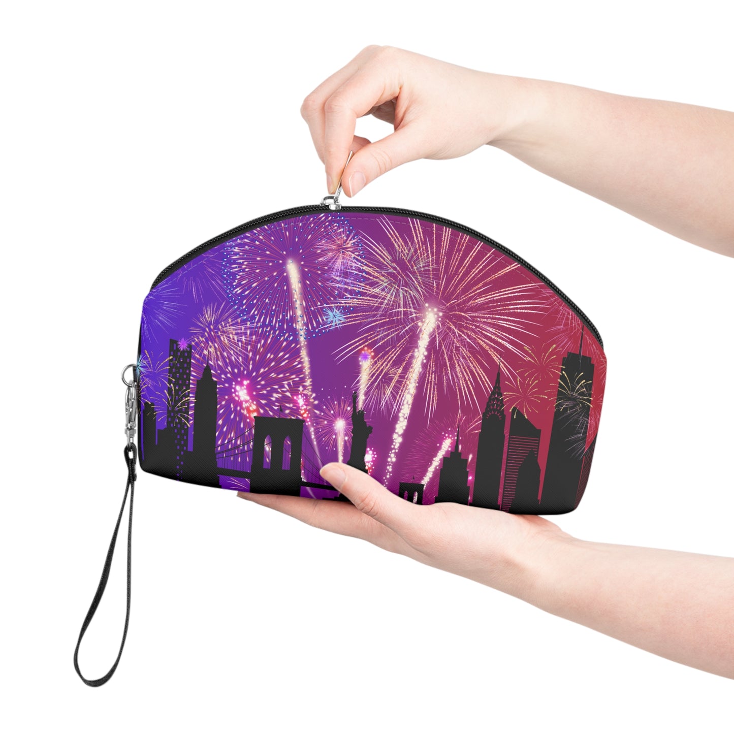 π City Lights & Fireworks Cosmetic Bag β Glam on the Go! β¨