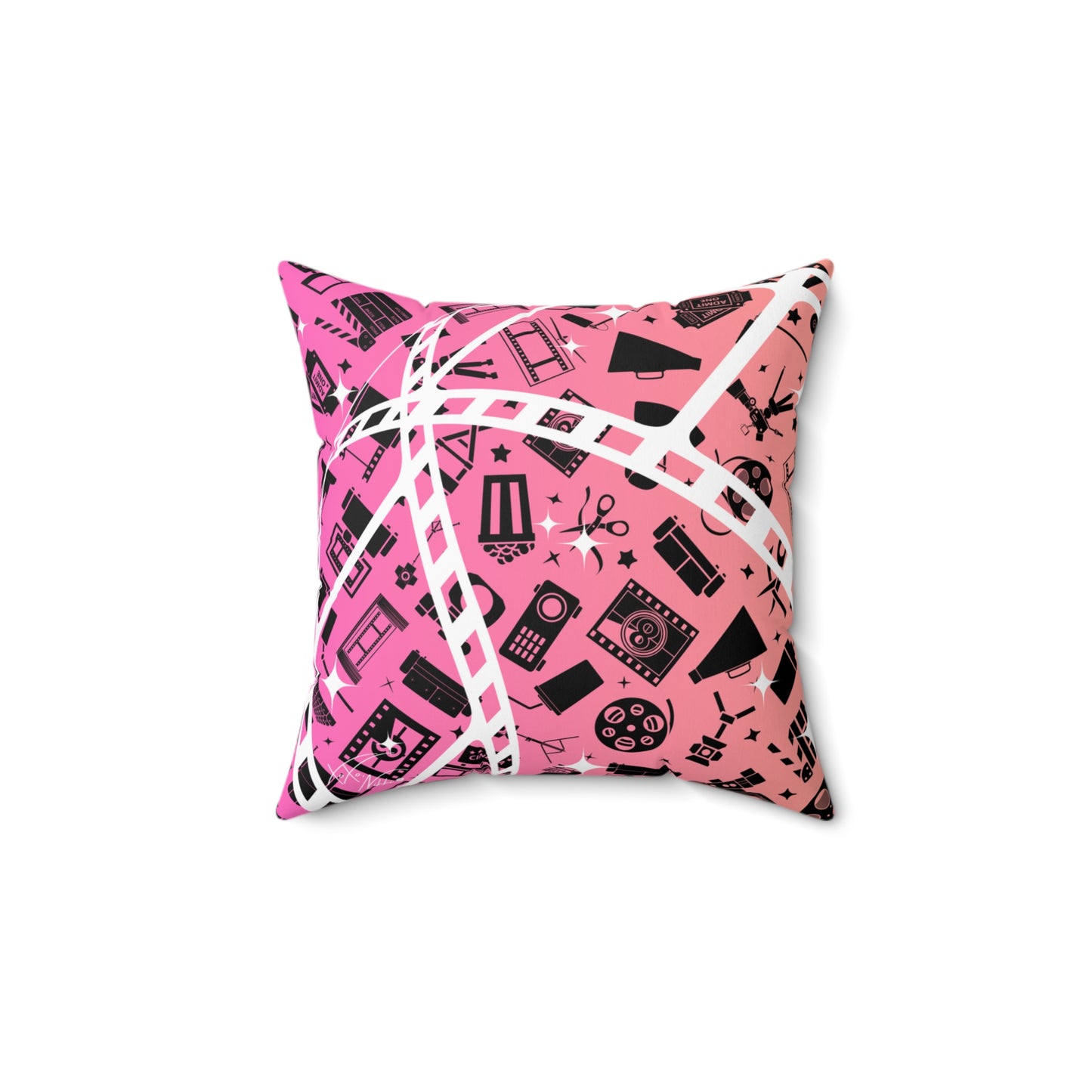 πΏ Retro Cinema Vibes: Colorful Gradient Movie Night Pillow π¬β¨
