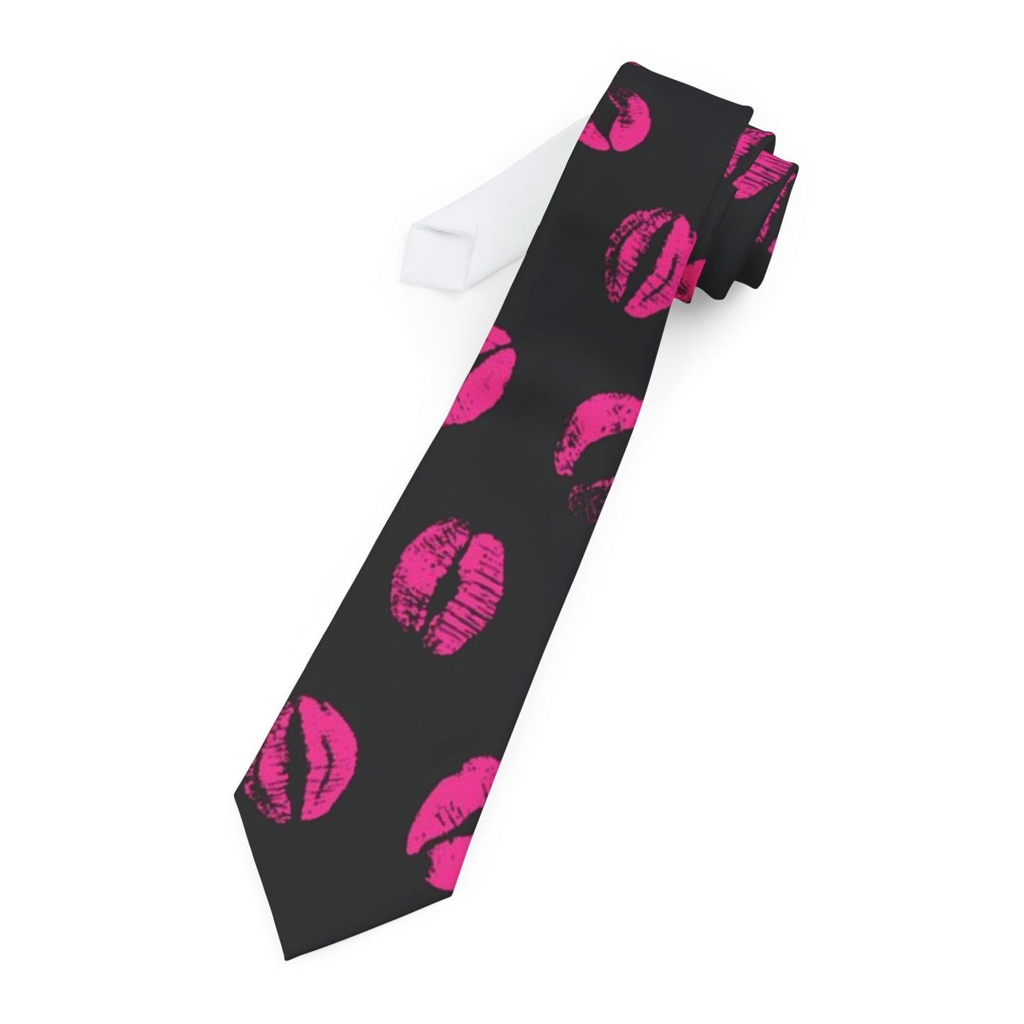 💋 Kiss & Tell: Bold Lips Necktie 💄🔥