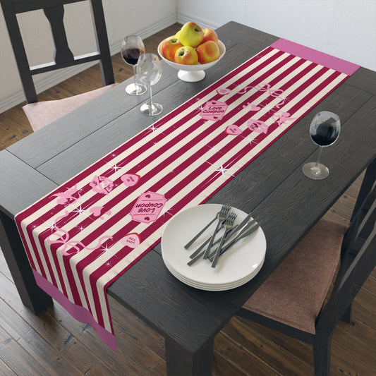 Red and White Cupid Valentine Table Runner ❤️🏹