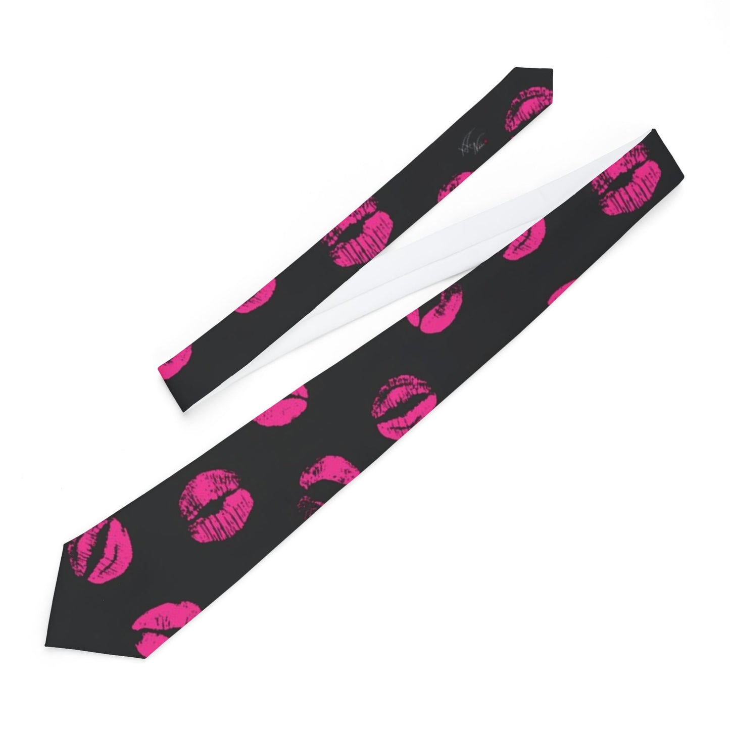 💋 Kiss & Tell: Bold Lips Necktie 💄🔥
