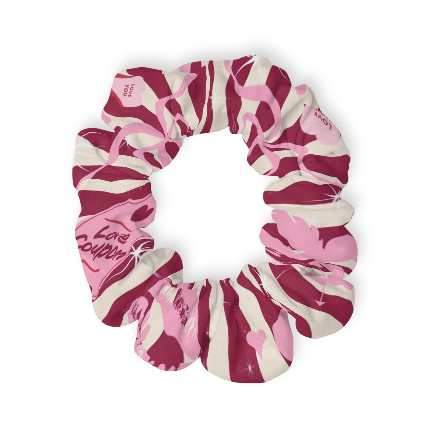 Red and White Cupid Valentine Scrunchie ❤️🏹