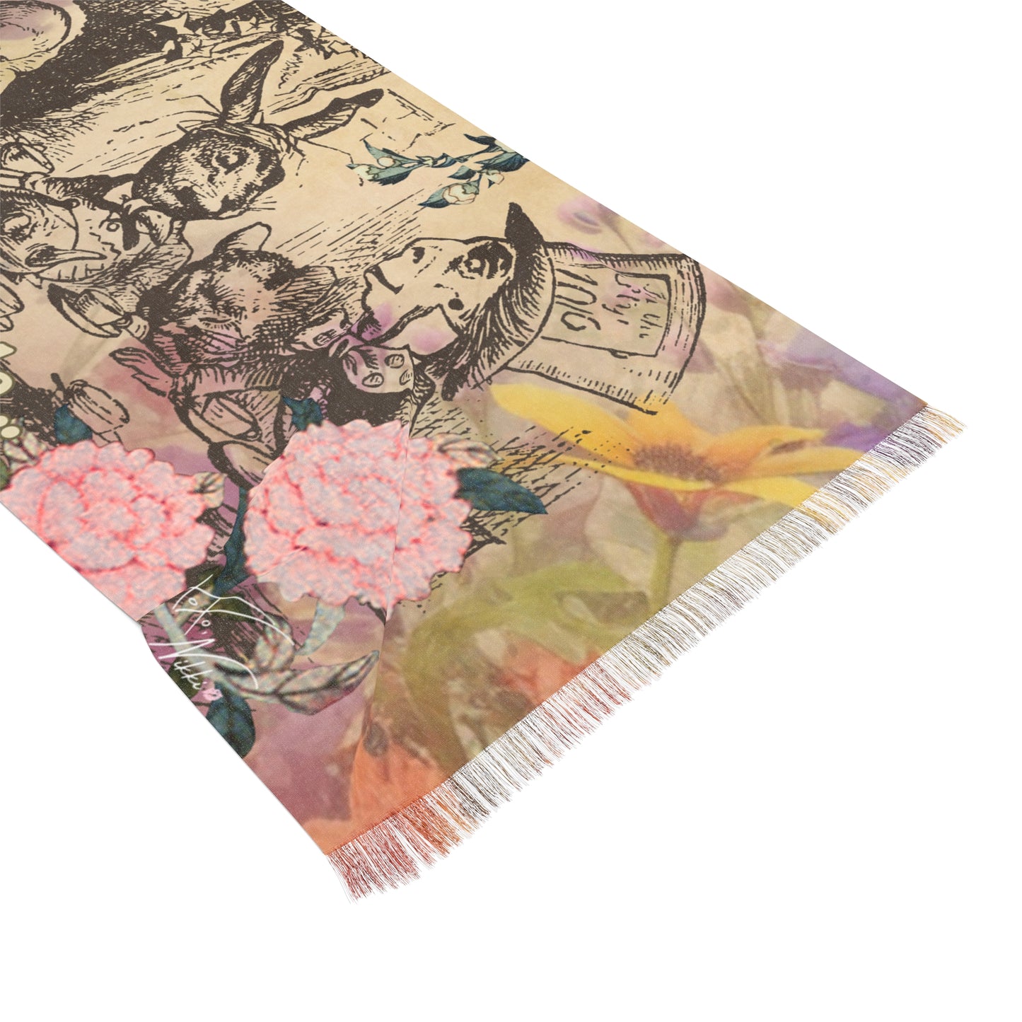 Alice Scarf | Whimsical Alice Collection Accessories for Cozy Style & Everyday Magic 🐇🌸