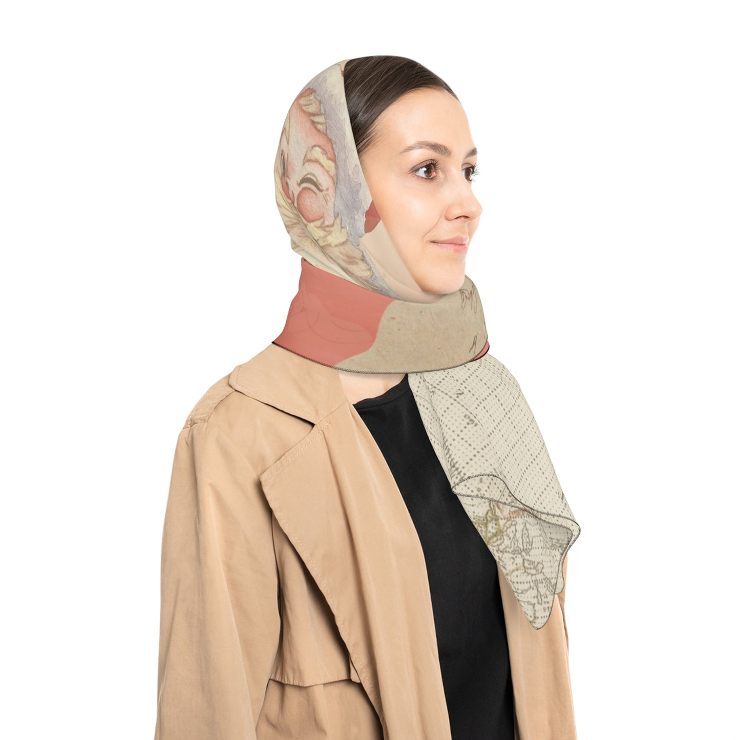 Vintage Santa North Pole Limited Edition Christmas Scarf 🎅✨ | Holiday Fashion Accessory