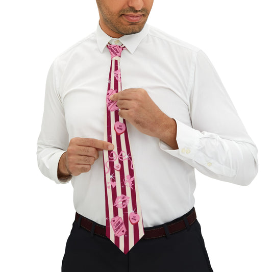 Red and White Cupid Men & Women's Necktie ❤️🏹