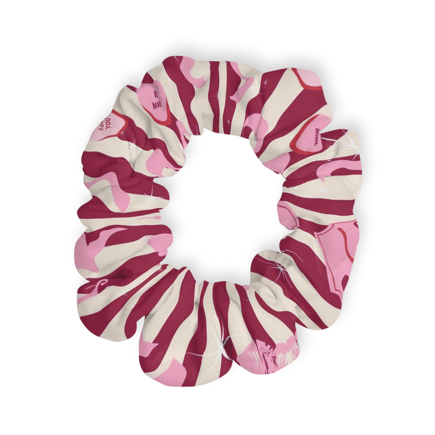 Red and White Cupid Valentine Scrunchie ❤️🏹