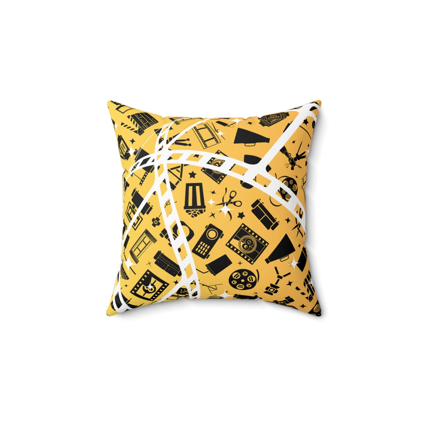 🍿 Retro Cinema Vibes: Colorful Gradient Movie Night Pillow 🎬✨