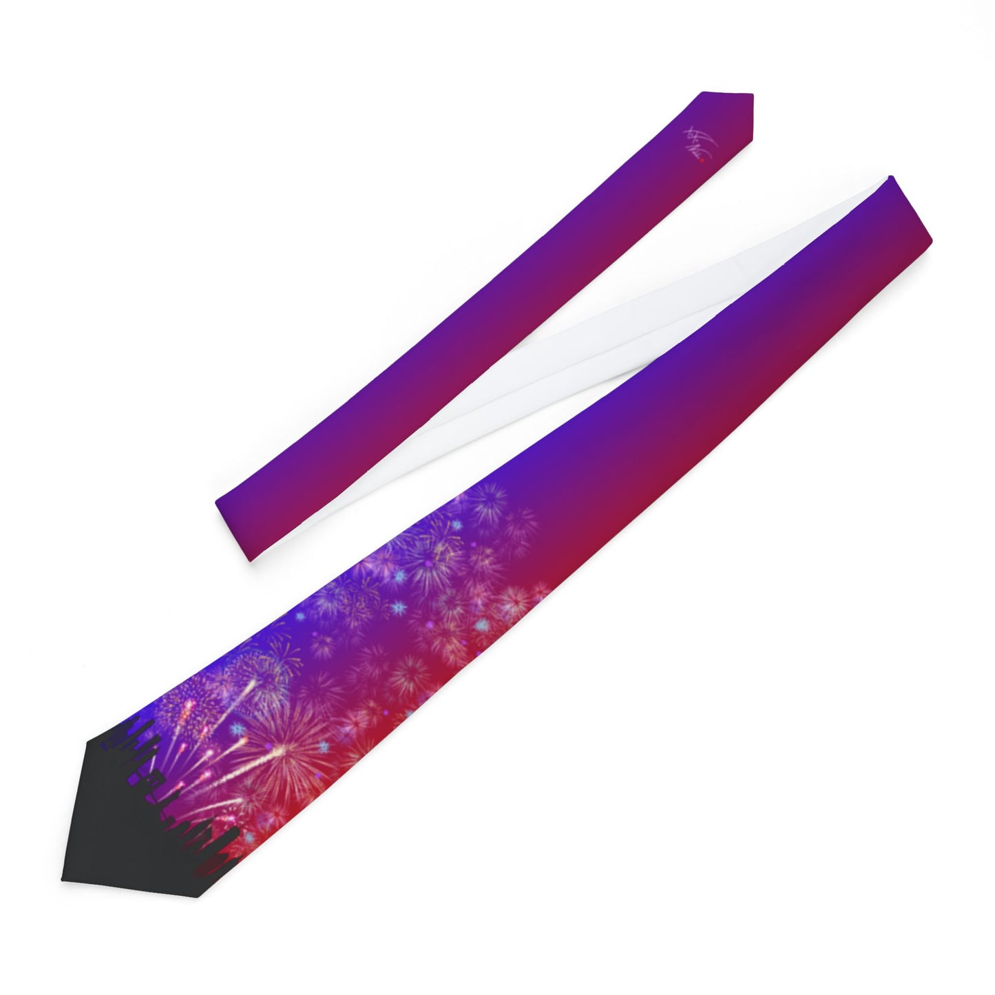 Midnight Skyline Tie 🎇 | Elegant Cityscape & Fireworks Design for Elevated Style
